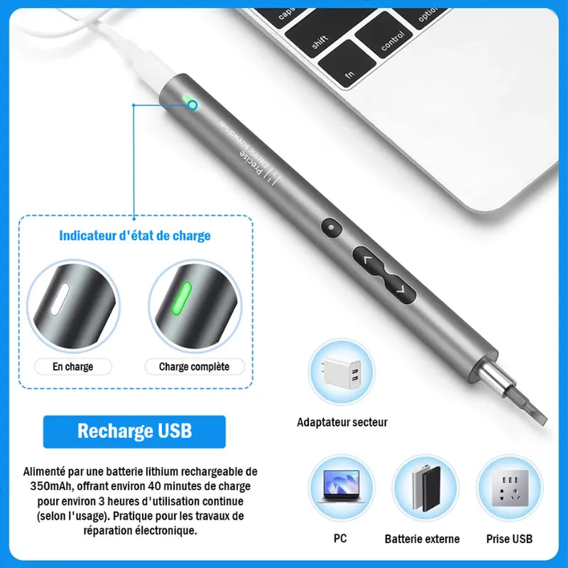 charge tournevis electrique 4 en 1