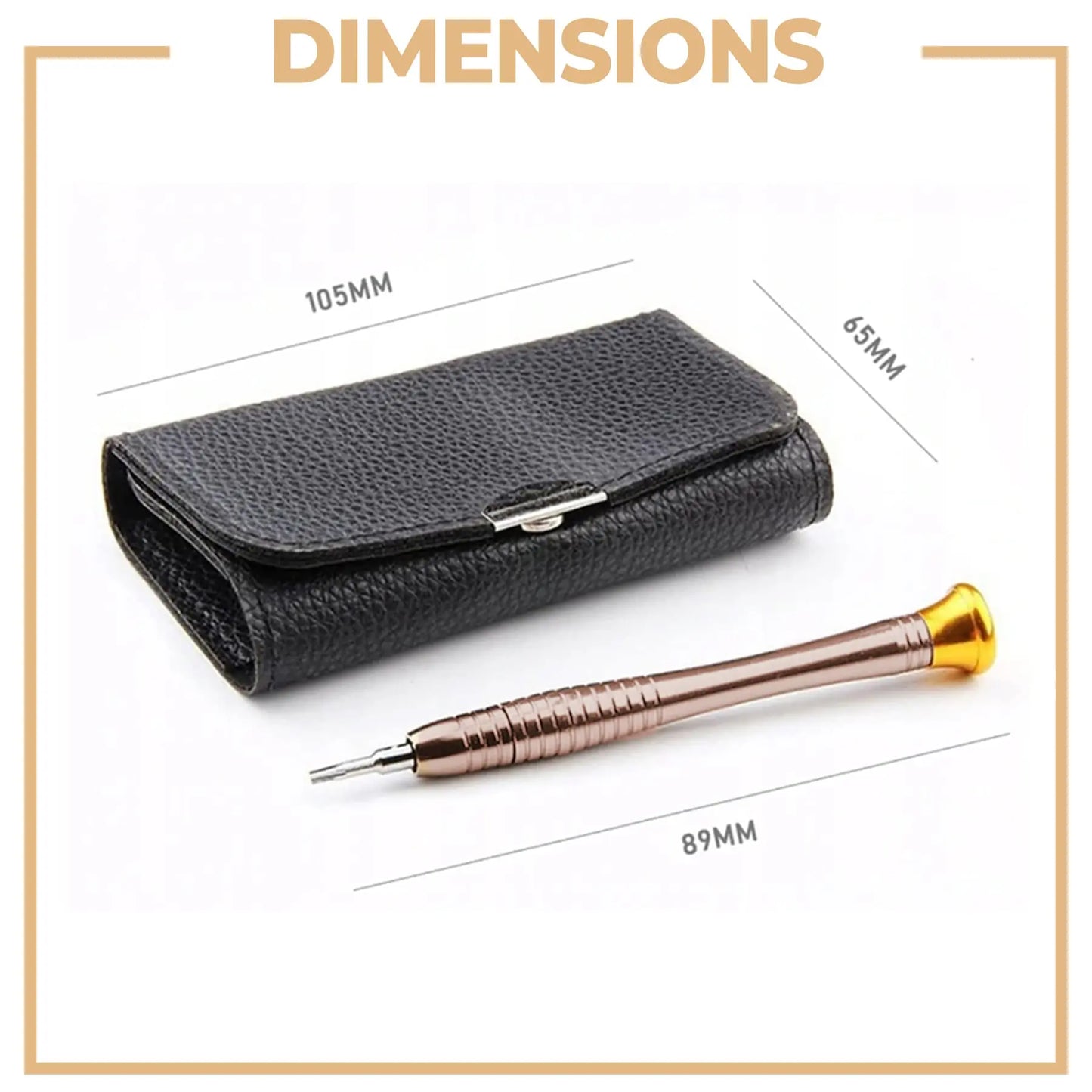 dimensions pochette tournevis de précision