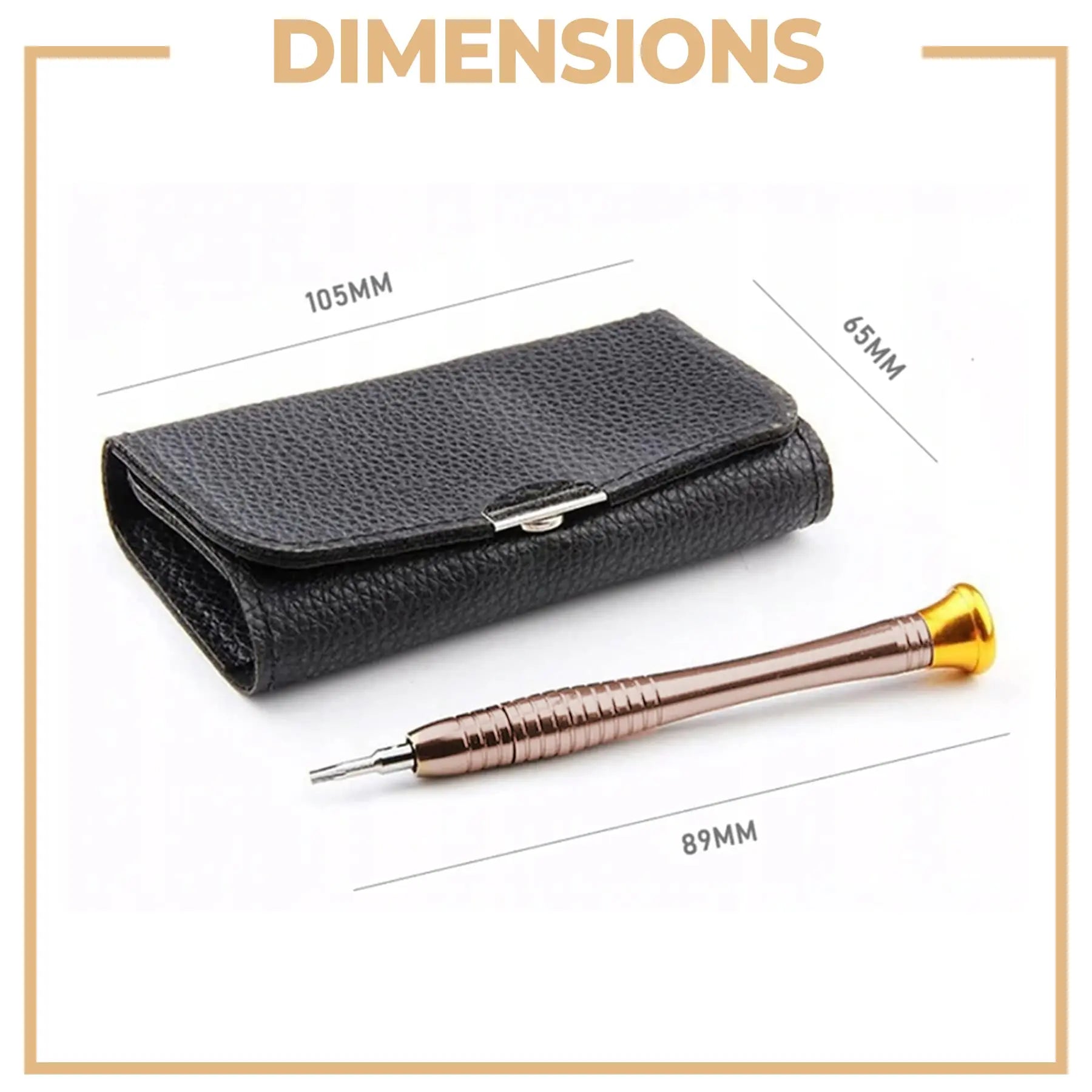 dimensions pochette tournevis de précision