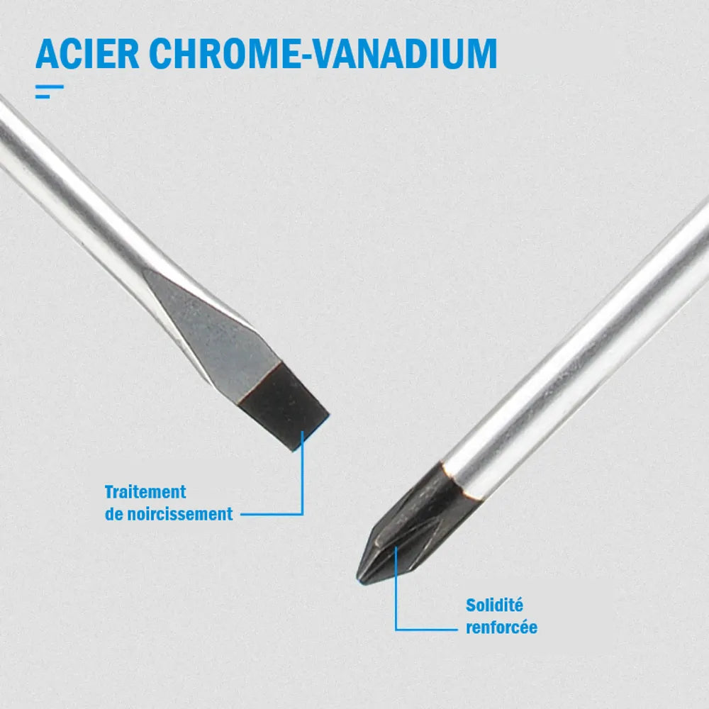 pointe en acier chrome vanadium