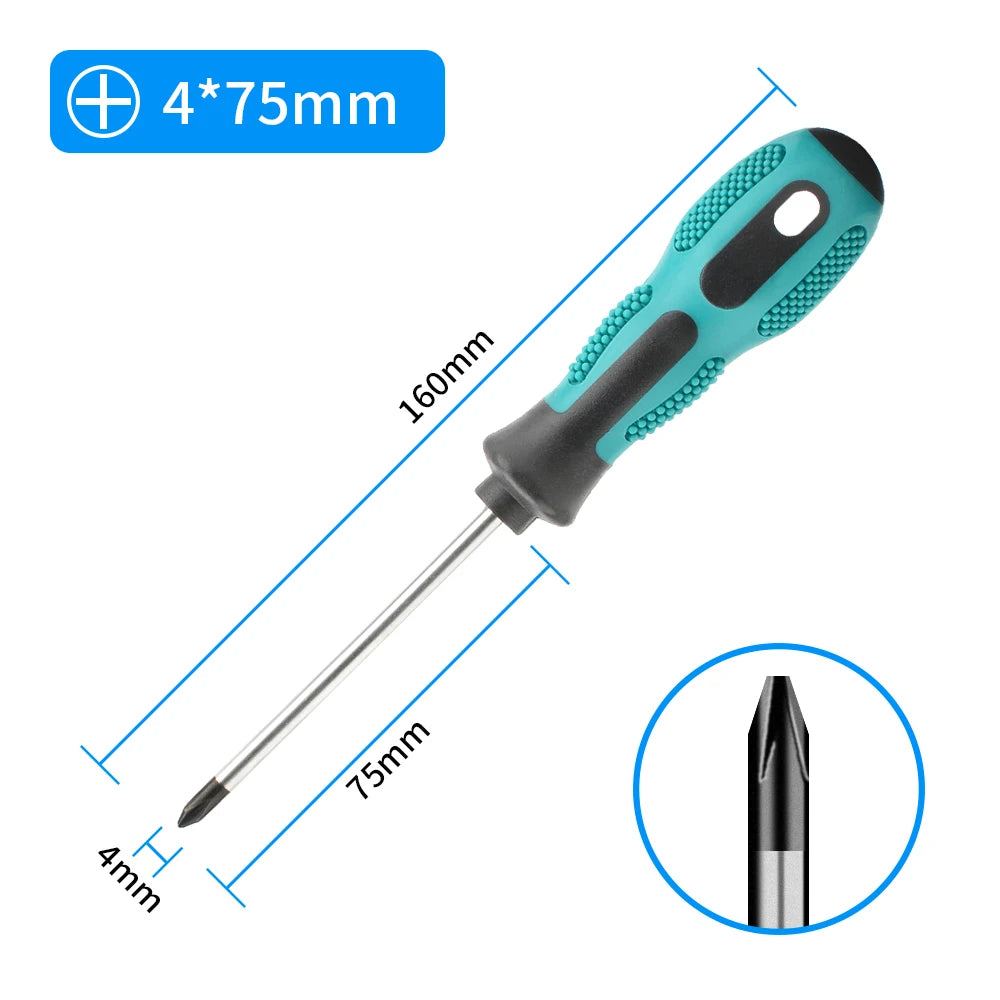 Tournevis cruciforme Phillips PH1 magnétique avec tige 75mm